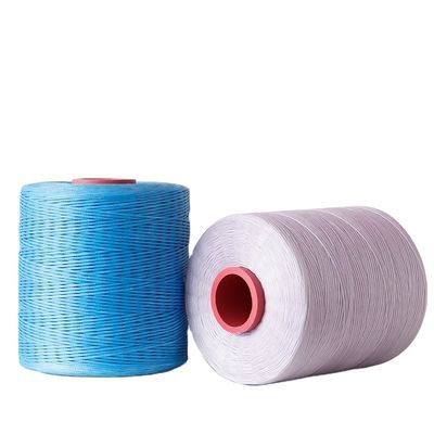 Μαύρο αδιάβροχο 0,8 mm 1 mm 400g 210D/1*16 Spun Yarn Flat Waxed Thread για δερμάτινα είδη