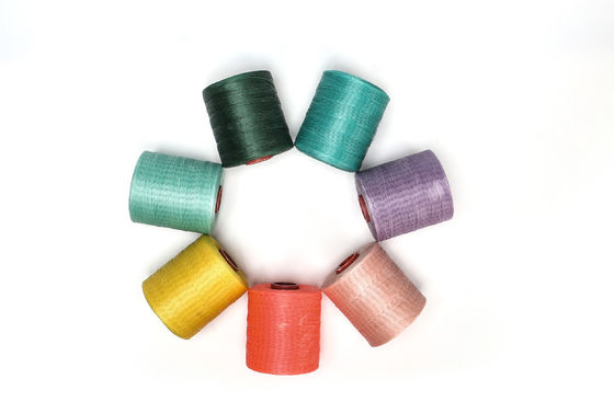 Μαύρο αδιάβροχο 0,8 mm 1 mm 400g 210D/1*16 Spun Yarn Flat Waxed Thread για δερμάτινα είδη