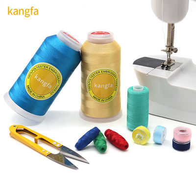 4000 Yard 120d/2 Polyester / Viscose Εμβότυρα ραπτική κλωστή για μηχανή κλωστοειδών