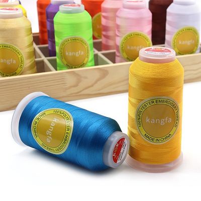 4000 Yard 120d/2 Polyester / Viscose Εμβότυρα ραπτική κλωστή για μηχανή κλωστοειδών