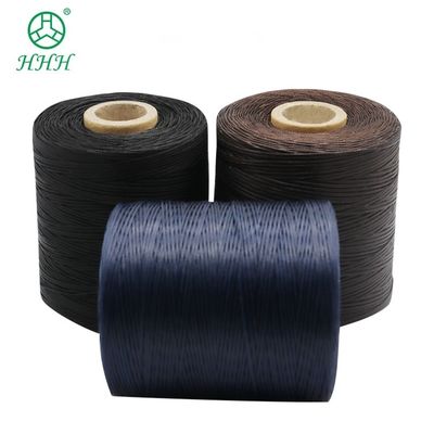 Προσαρμοσμένο 0,8 mm 1 mm 100% πολυεστέρα flat waxed braided thread αδιάβροχο για δερμάτινα είδη