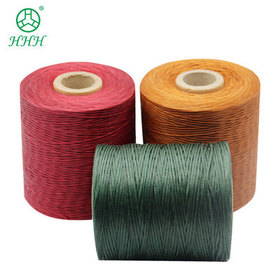 Προσαρμοσμένο 0,8 mm 1 mm 100% πολυεστέρα flat waxed braided thread αδιάβροχο για δερμάτινα είδη
