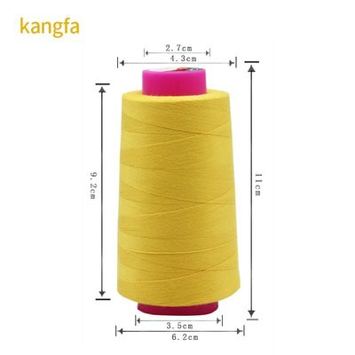 100% νήμα βαμβακιού 402 100g Κωνικό νήμα ραπτικής πολυεστέρα για κρεβατοκάμαρα Ελαστικό ύφασμα