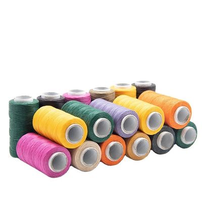Αδιάβροχο 0,8 mm επίπεδο κερασμένο νήμα για δέρμα ανθεκτικό και ευέλικτο 210D/16 αριθμός νήματος