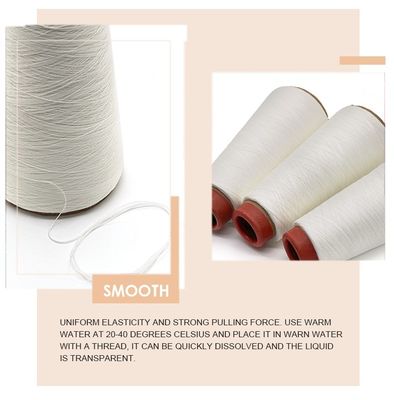 OEM ODM Υδατοδιαλυτές νήματα PVA 40/2 για 20-60 βαθμούς χαμηλή συρρίκνωση νερού