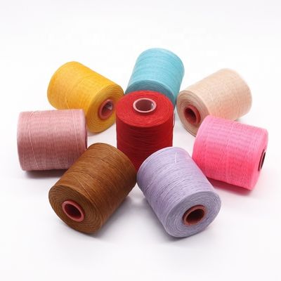 Δείγμα 400g επίπεδα κηροειδή νήματα πλεγμένα 0,7mm κερατοειδή νήματα υλικό πολυεστέρα 210D/16 νήματα κερατοειδή