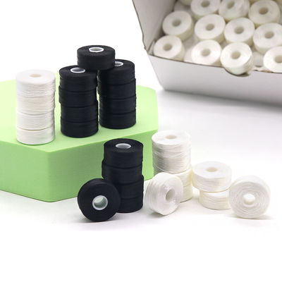 Διατηρήσιμο Παγκόσμιο 144pcs/box Λευκό/Μαύρο 75D/2 100% Πολυεστέρα Προεπιστυλωμένα Νήματα