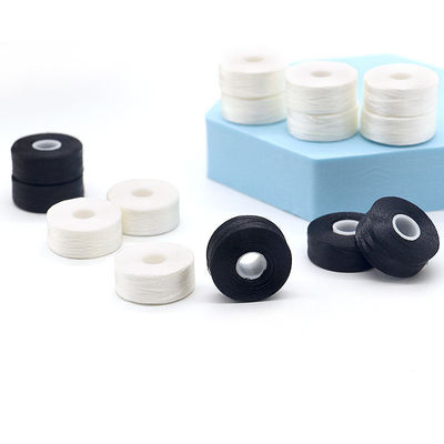 Διατηρήσιμο Παγκόσμιο 144pcs/box Λευκό/Μαύρο 75D/2 100% Πολυεστέρα Προεπιστυλωμένα Νήματα