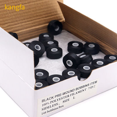 75D/2 Μέγεθος L 144pcs/Box Πολυεστέρας υψηλής αντοχής λευκό μαύρο
