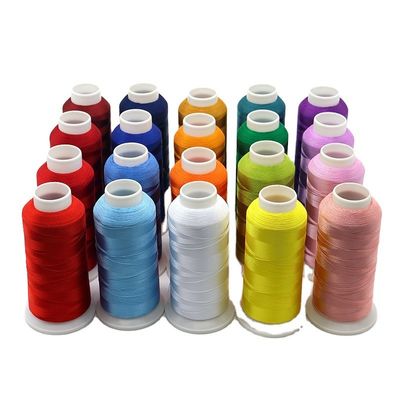 720 χρώματα Επιλογή Polyester κεντήματα νήμα 100g/Spool Προσαρμοσμένο από δωρεάν δείγμα